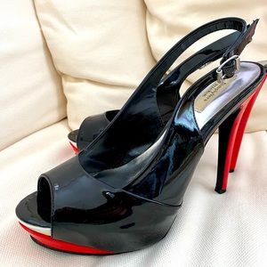 Vera Wang Red & Black Platforms